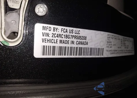 2023 Chrysler Pacifica Touring L z USA, uszkodzony, nr VIN 2C4RC1BG7PR505208